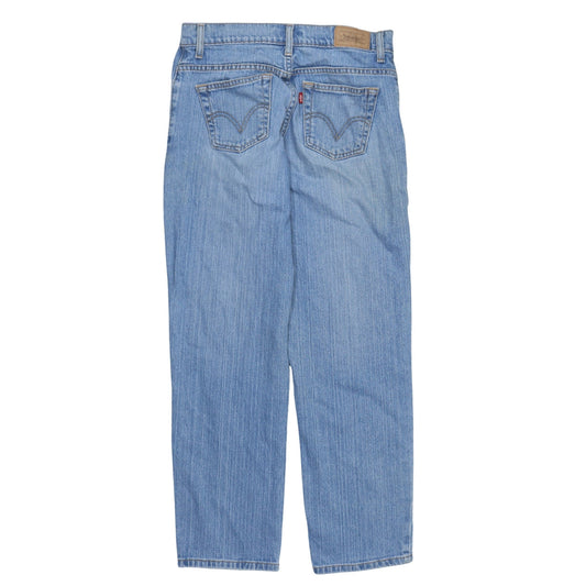 Levi's Womens Blue 550 Relaxed Fit Straight Jeans Size 4 Short