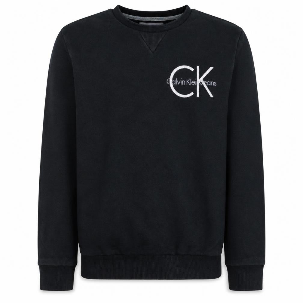 Calvin Klein Jeans Men's Black Small Crew Neck Sweatshirt