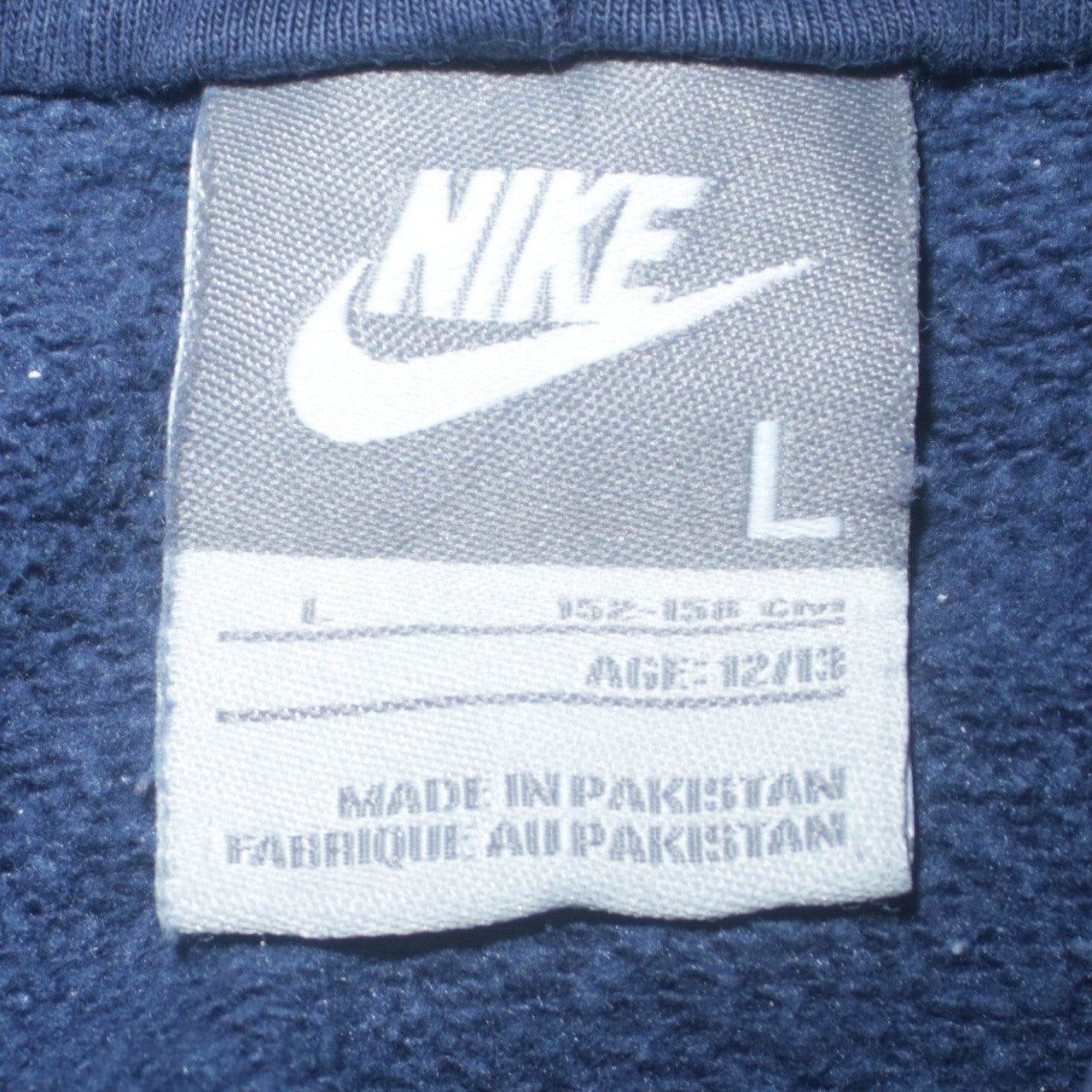 Nike Boys Navy Blue Pullover Hoodie L 12-13 Years Hooded Sweatshirt