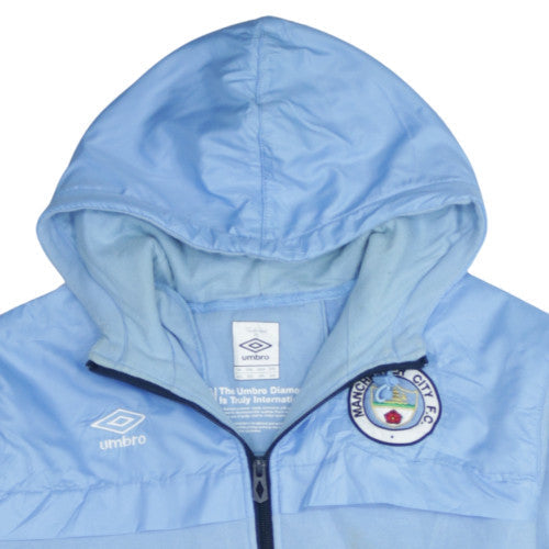 Umbro Men’s Blue Full Zip Hoodie Manchester City XXL