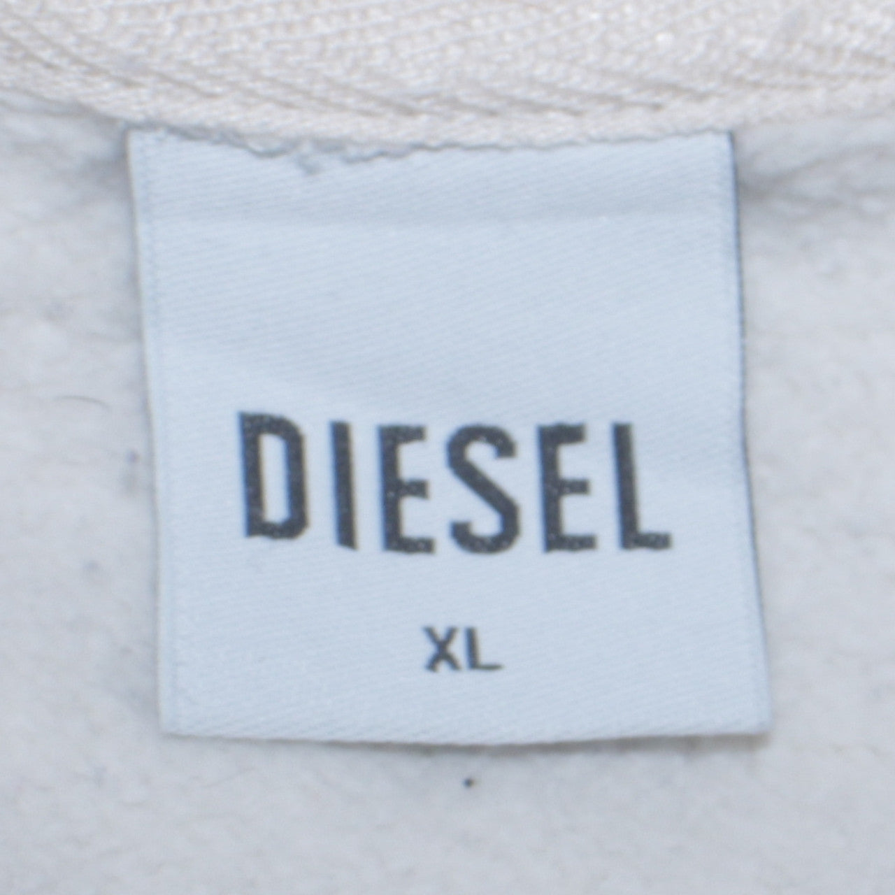 Diesel Women White XL Pullover Hoodie Cotton Leisure Club Sweatshirt