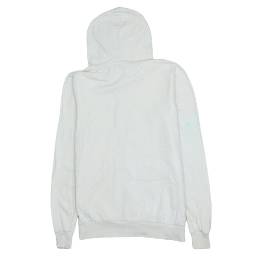 Disney Women White Pullover Hoodie Mickey Mouse Graphic Print M