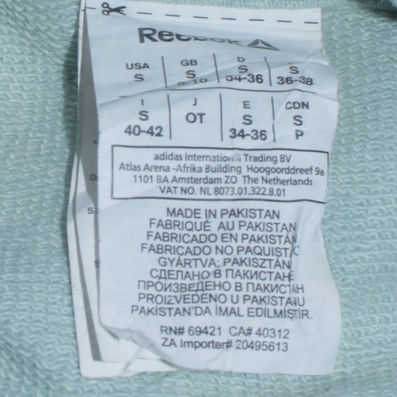 Reebok Women’s Blue Small Pullover Sweatshirt with Pocket