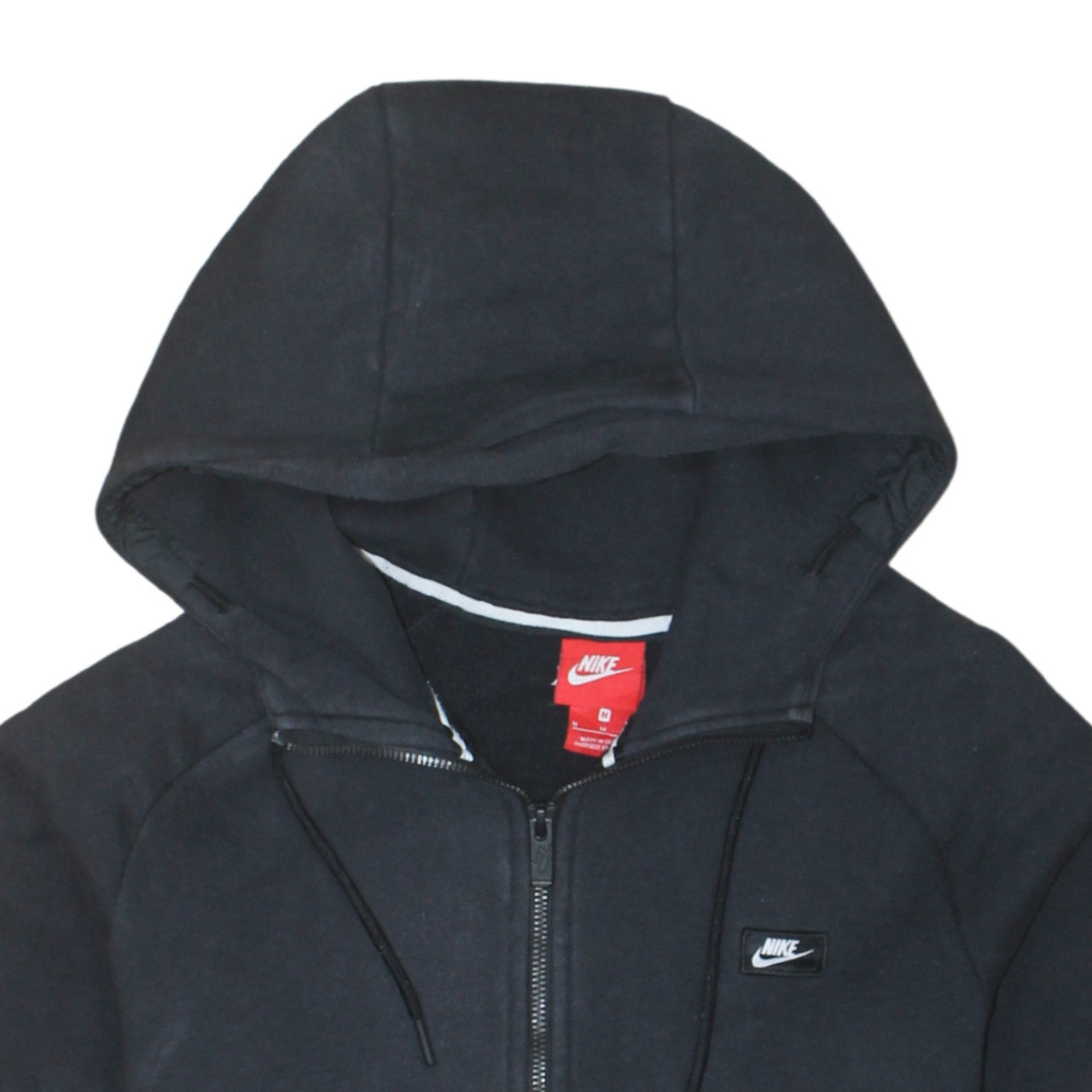 Nike Men's Black Full Zip Hoodie Size M Fleece Sportswear