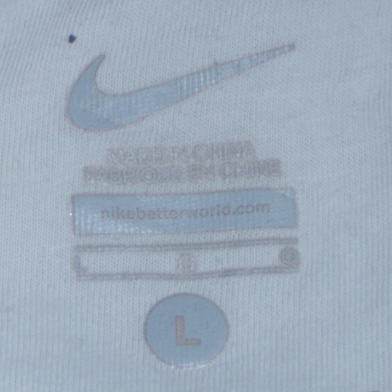 Nike Men's White Pullover Hoodie L Beyond Yourself Embroidered Sportswear