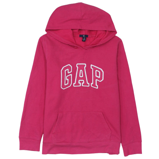 GAP Men's Pink Pullover Hoodie L Fleece Logo Sweatshirt