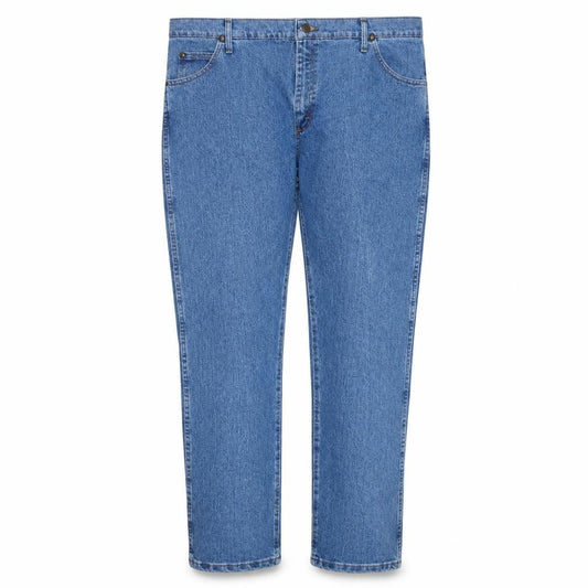 Wrangler Men's Blue 42x32 Regular Fit Straight Denim Jeans