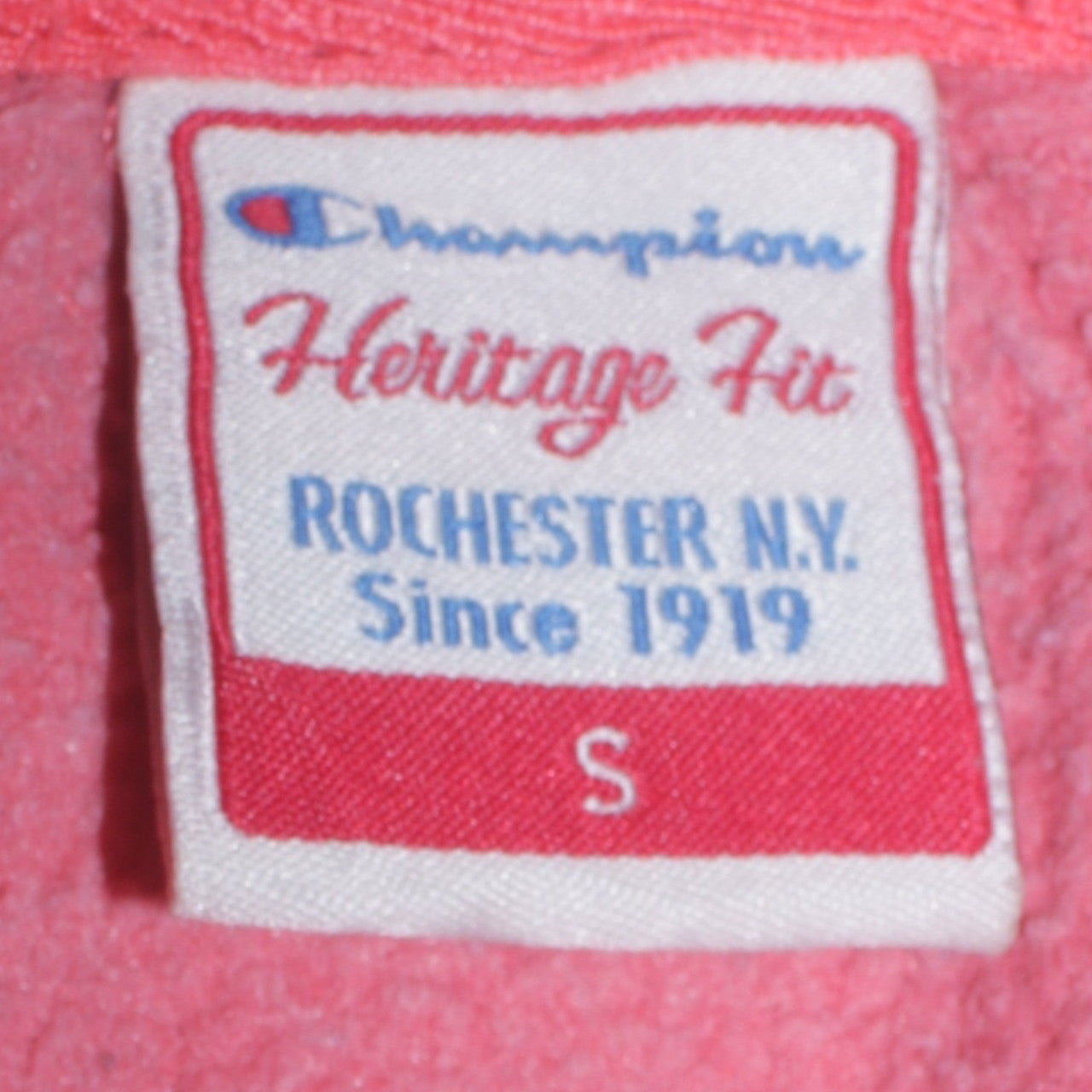 Champion Women's Pink Pullover Hoodie Small Heritage Fit Sweatshirt