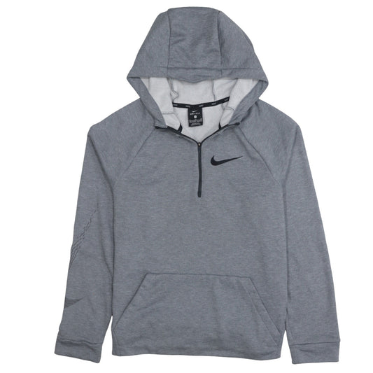 Nike Boys Grey Dri-FIT 1/2 Zip Pullover Hoodie XL 13-15 Years