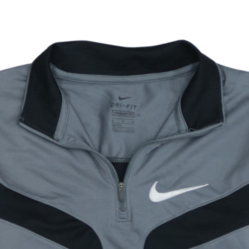 Nike Boys Grey Dri-FIT 1/4 Zip Sweatshirt XL (158-170cm) Training Top