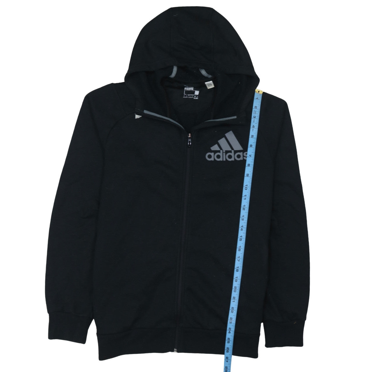Adidas Men's Black Full Zip Hoodie L Lightweight Sportswear