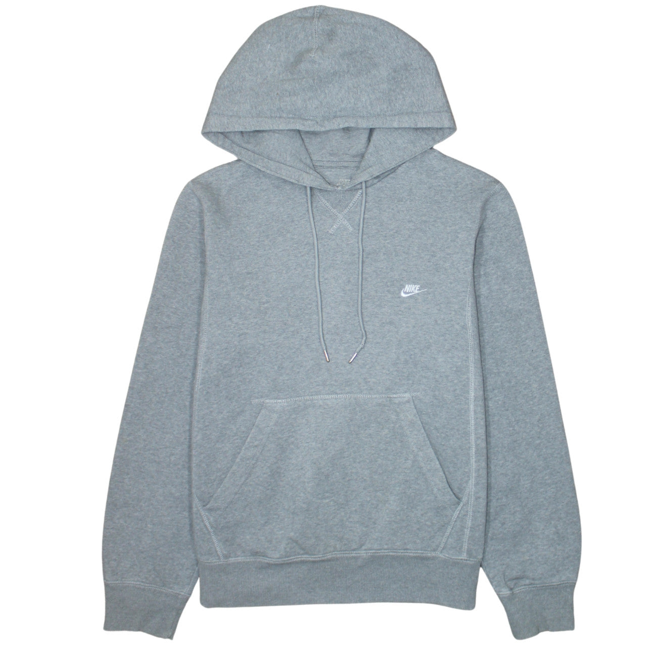 Nike Men's Grey Pullover Hoodie Small Regular Fit Sportswear