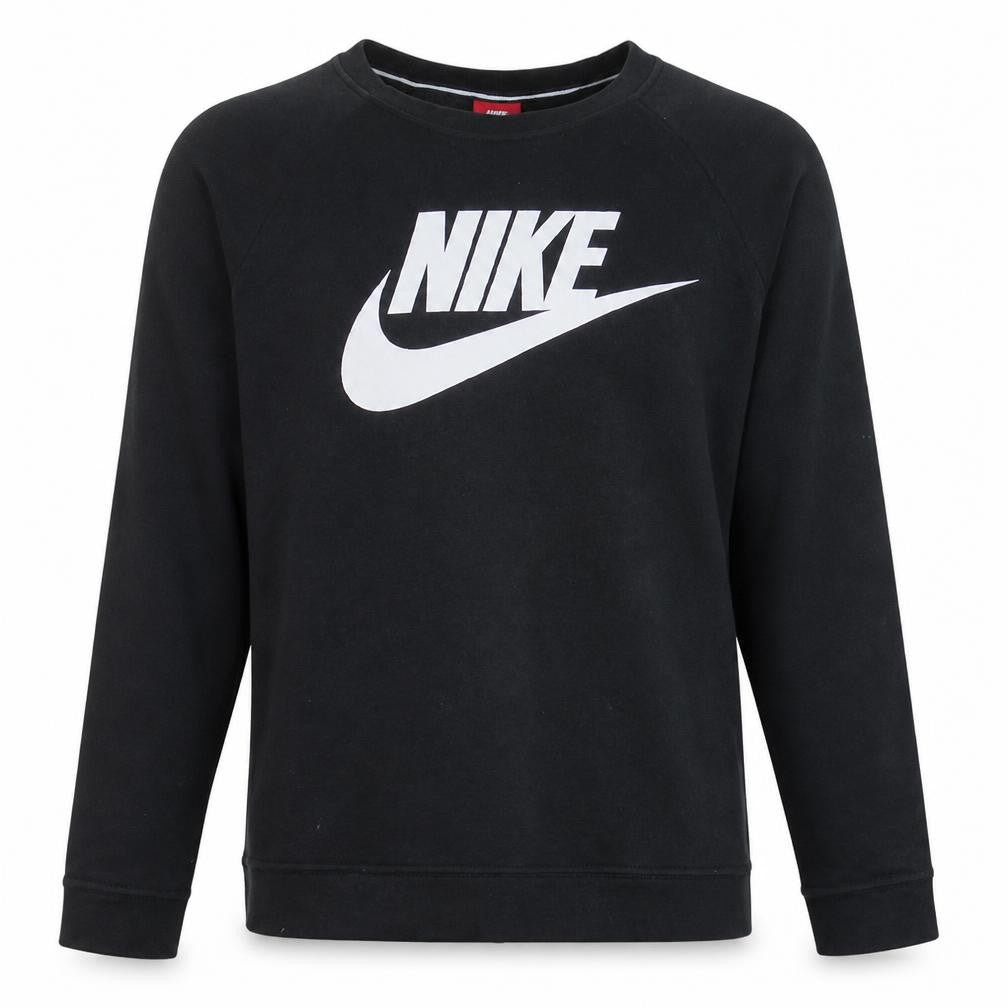 Nike Mens Black Medium Crew Neck Pullover Sweatshirt