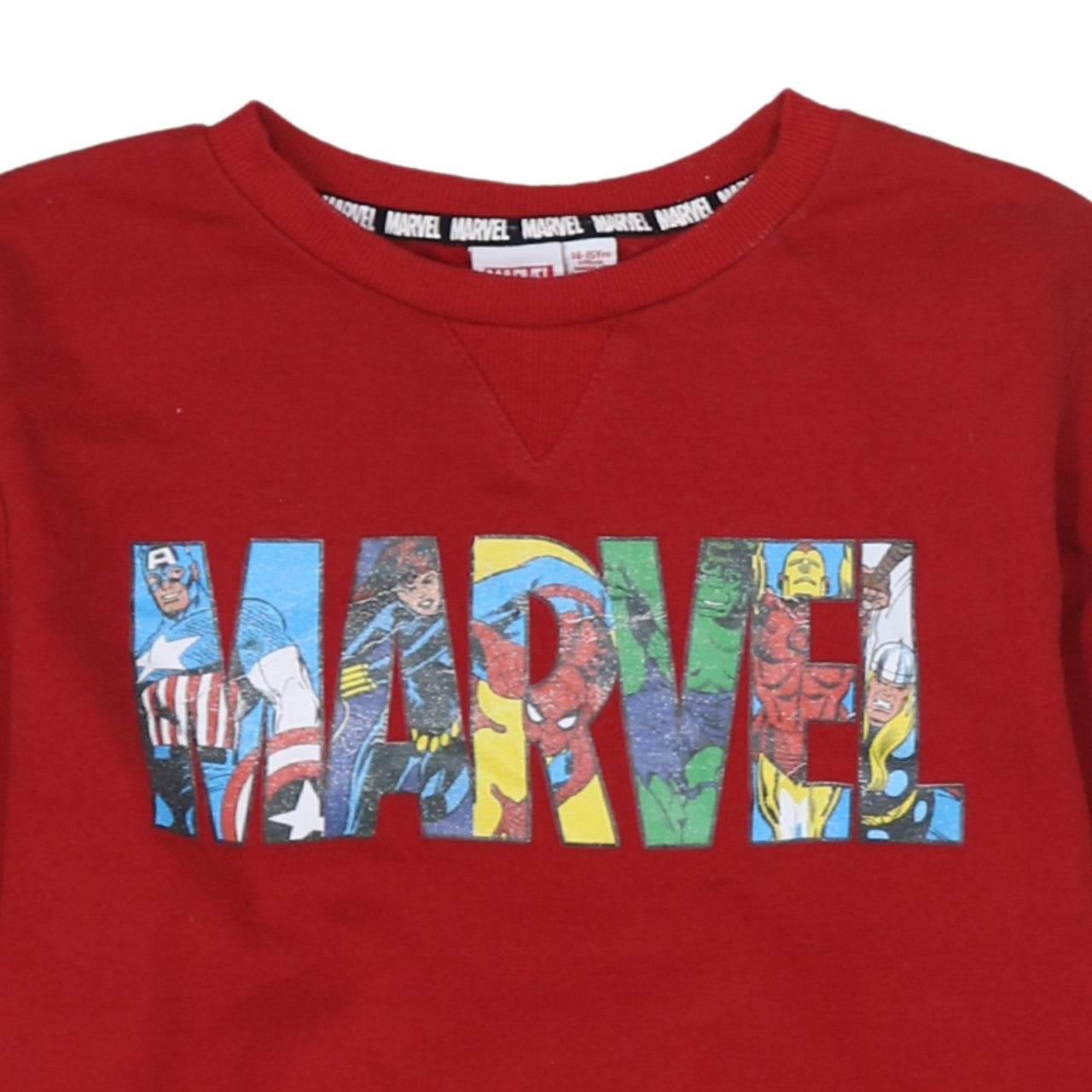 Marvel Boys Red Graphic Pullover Sweatshirt 14-15 Years Superhero Print
