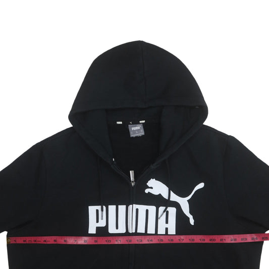 Puma Men's Black XL Full Zip Graphic Hoodie