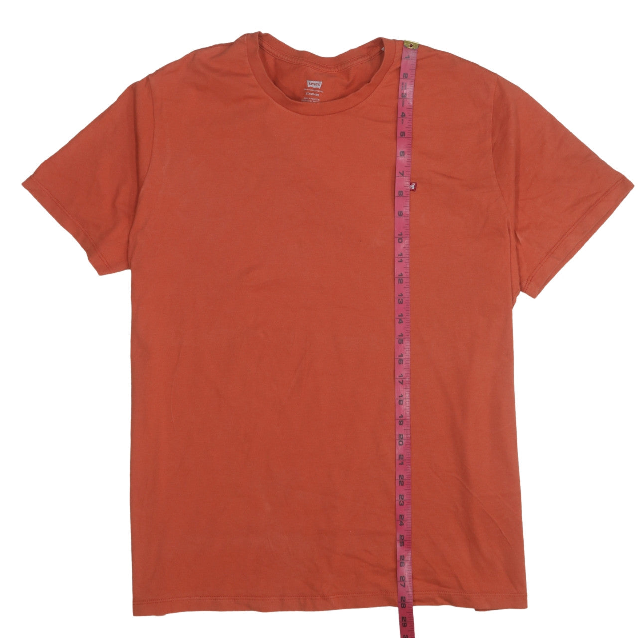 Levi's Men's Orange XL Crew Neck Cotton T-Shirt