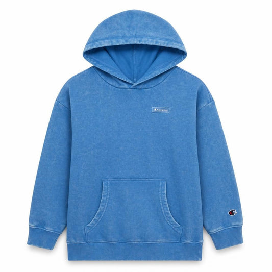 Champion Boys Blue Pullover Hoodie Medium 9-10 Years Cotton Blend