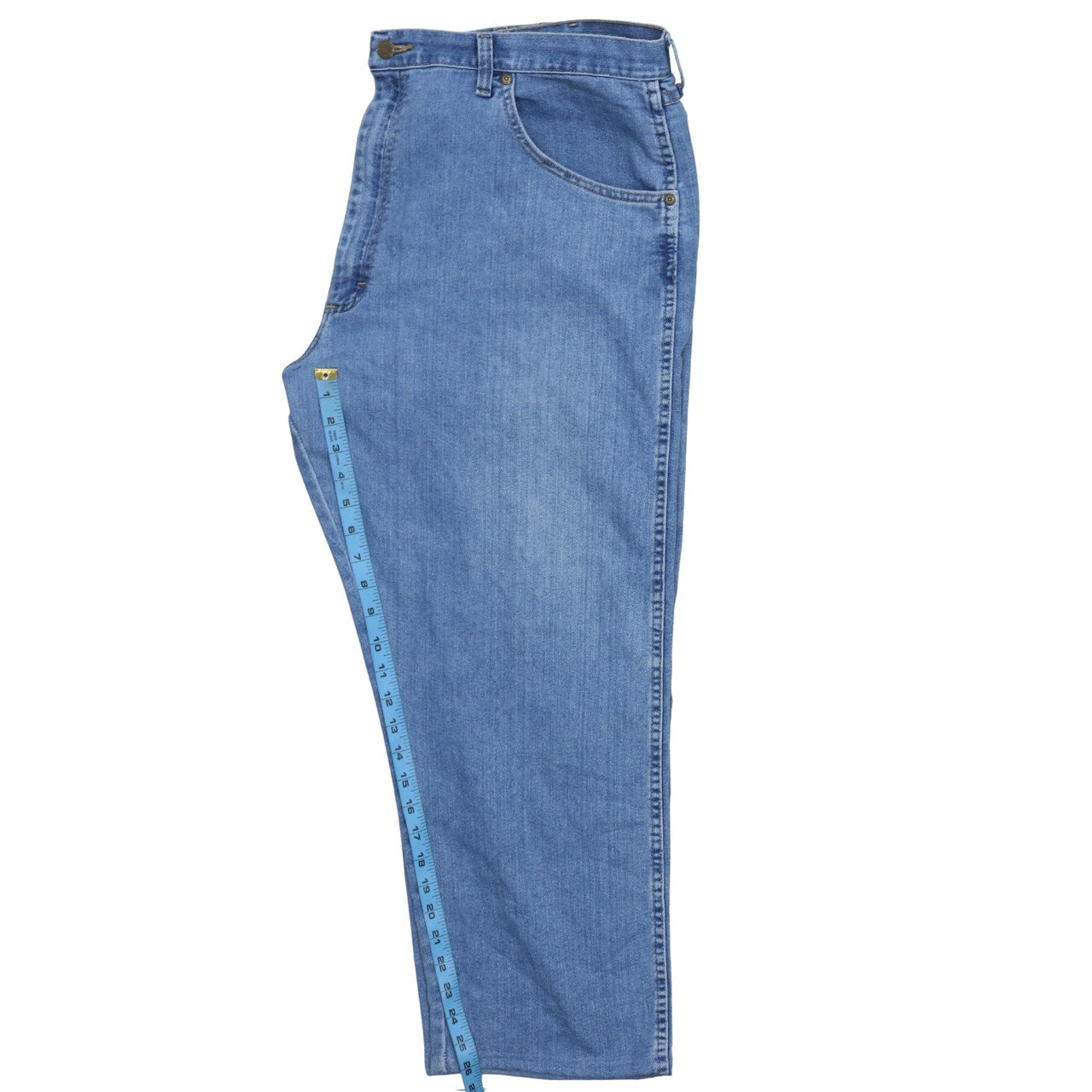 Wrangler Men's Blue 42x30 Straight Jeans Denim 5-Pocket Classic Fit