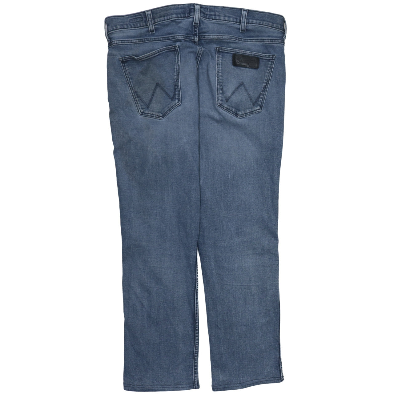 Wrangler Mens Blue Straight Fit Denim Jeans W30 L30 Classic Style