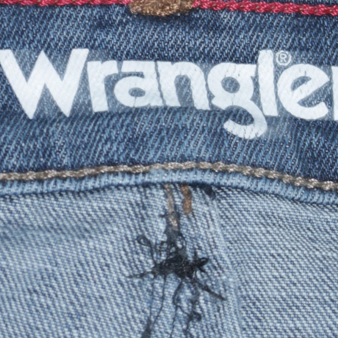Wrangler Mens Blue Straight Fit Denim Jeans W30 L30 Classic Style