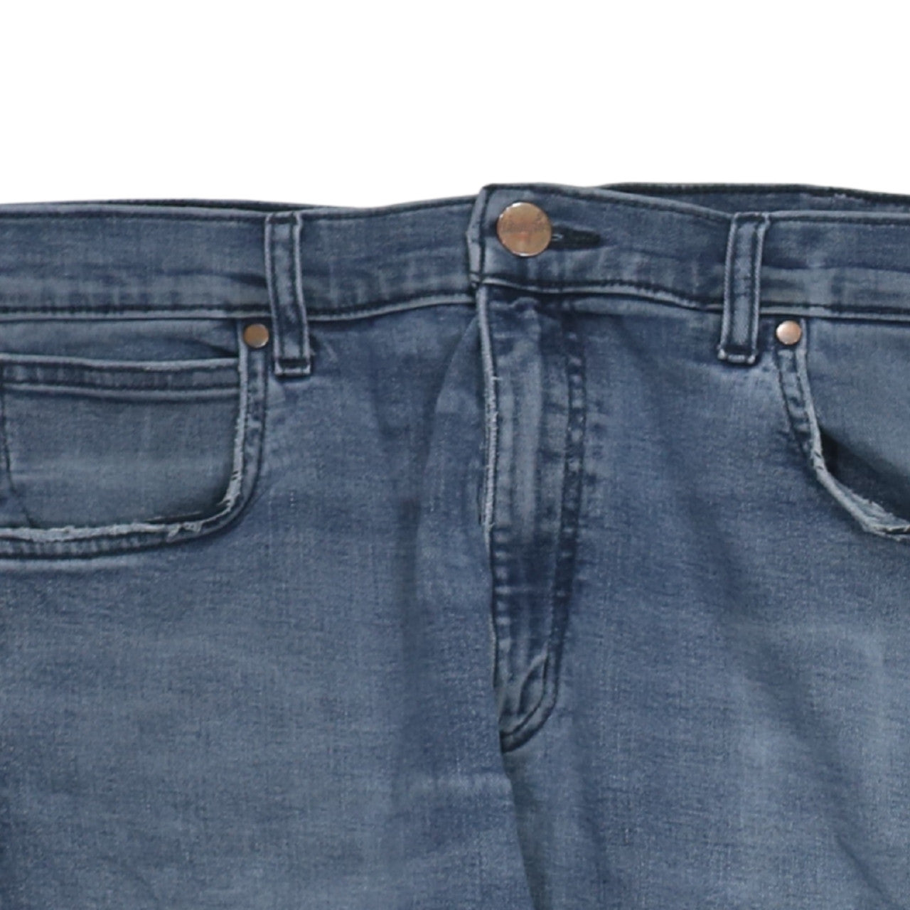 Wrangler Mens Blue Straight Fit Denim Jeans W30 L30 Classic Style