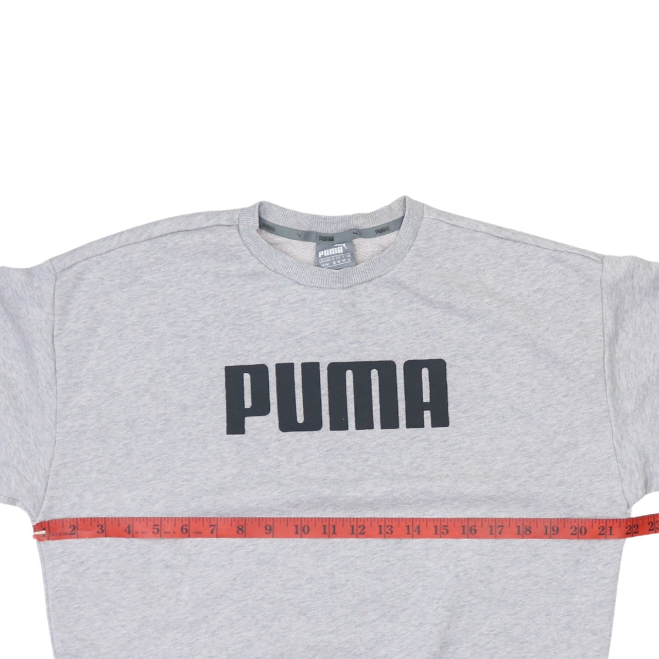 Puma Women Grey Crew Neck Logo Sweatshirt UK 12 M
