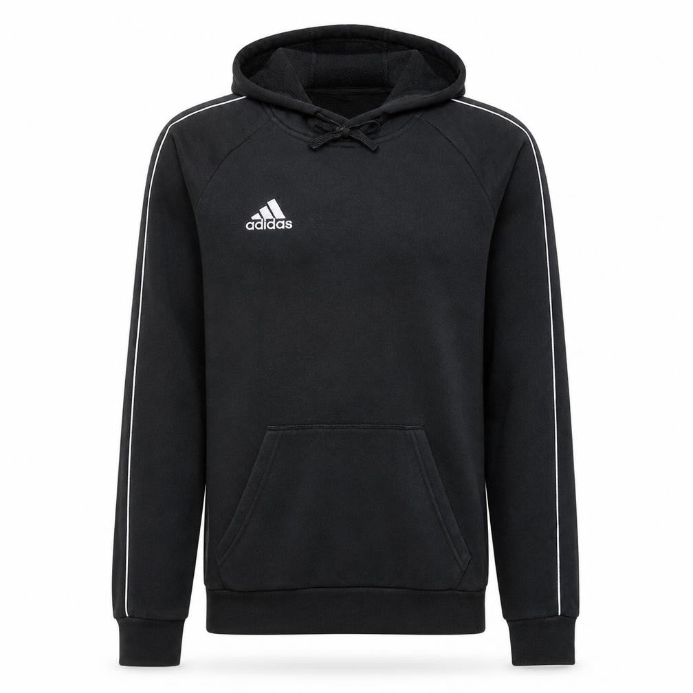 Adidas Men's Black XS Pullover Hoodie Embroidered Logo Sportswear