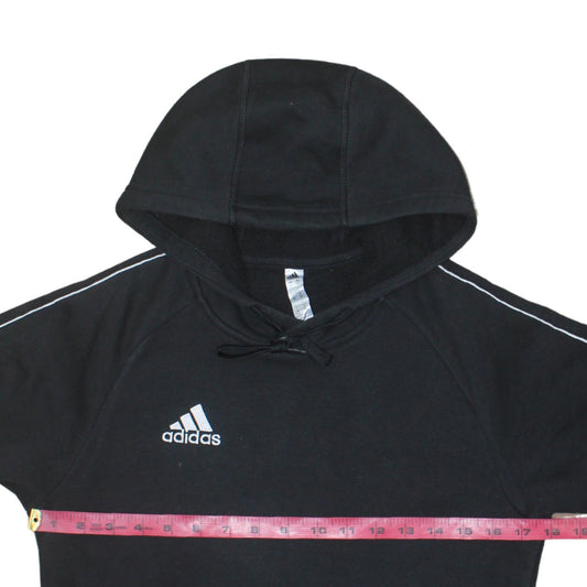 Adidas Men's Black XS Pullover Hoodie Embroidered Logo Sportswear