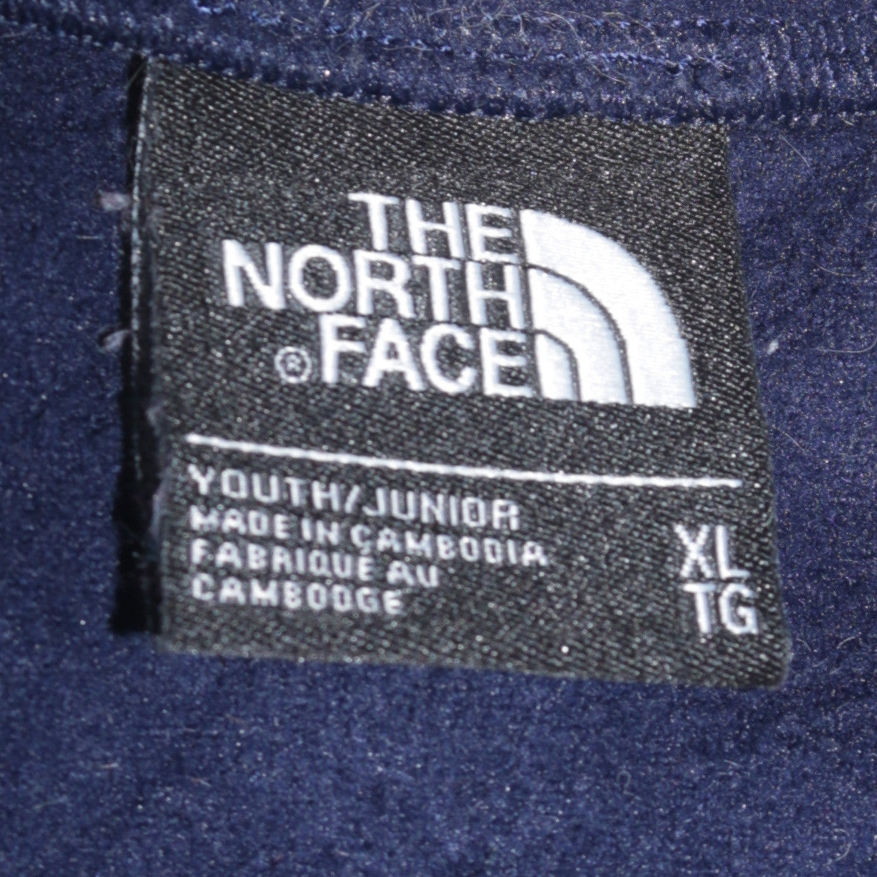 The North Face Boys Blue Fleece Sweatshirt XL 1/4 Zip Pullover Outdoor Warm