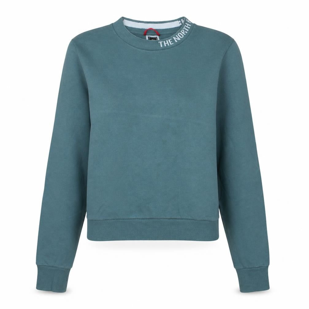 The North Face Womens Green Crew Neck Pullover Sweatshirt Size S