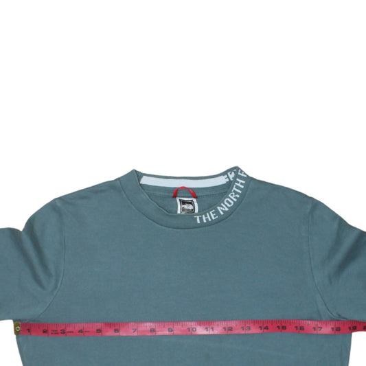 The North Face Womens Green Crew Neck Pullover Sweatshirt Size S