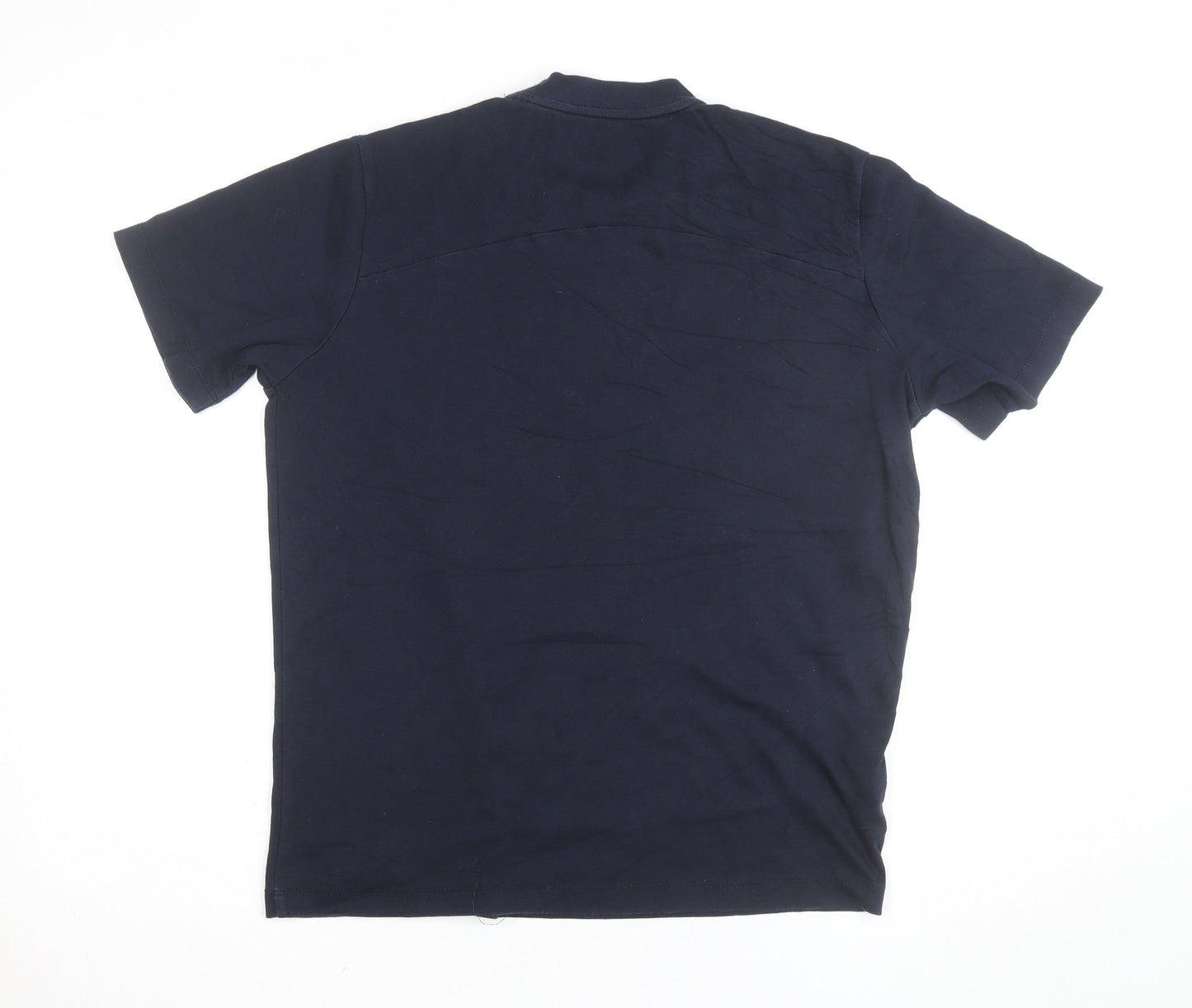 MNG Improved Men's Blue Cotton Crew Neck Short Sleeve T-Shirt Size M