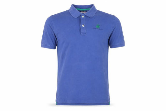 Beverly Hills Polo Club Men's Blue Cotton Polo Shirt Medium
