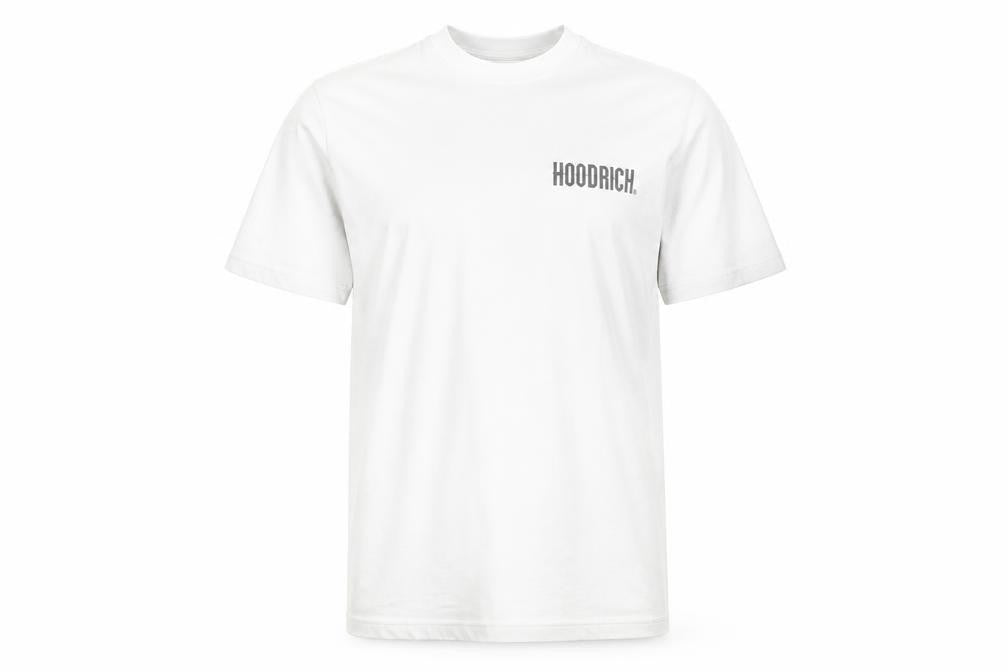 Hoodrich Men's White Cotton Crew Neck Short Sleeve T-Shirt Size L