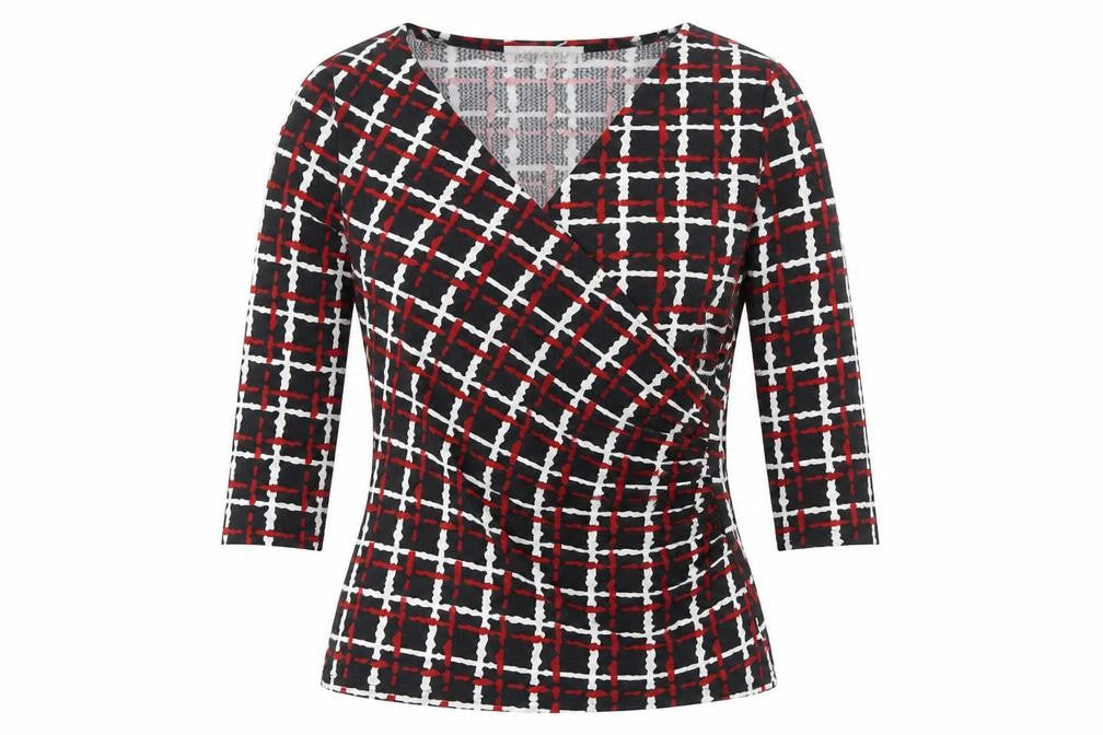 Marc Angelo Women's Multicoloured Wrap Blouse Size 10