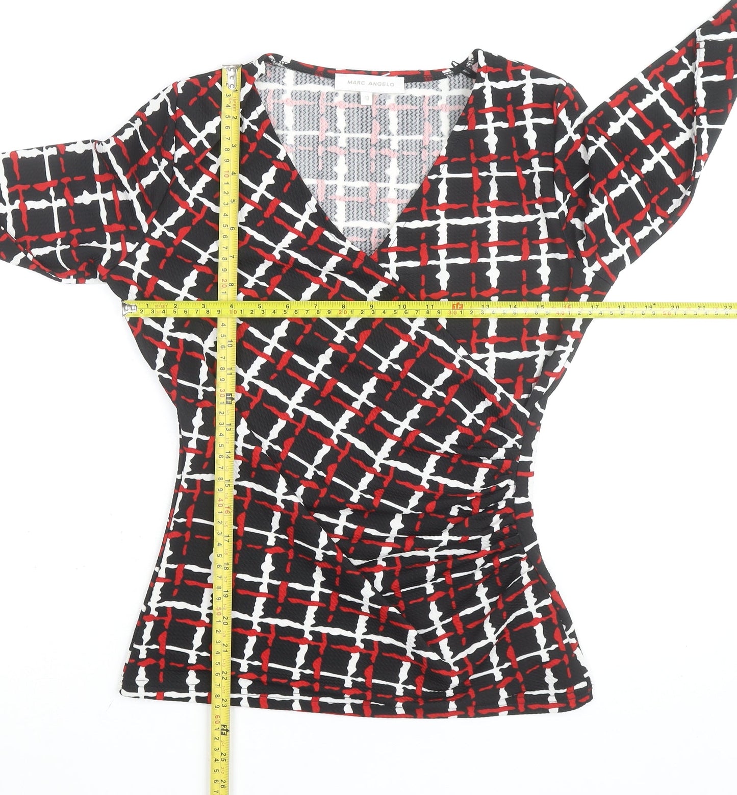 Marc Angelo Women's Multicoloured Wrap Blouse Size 10