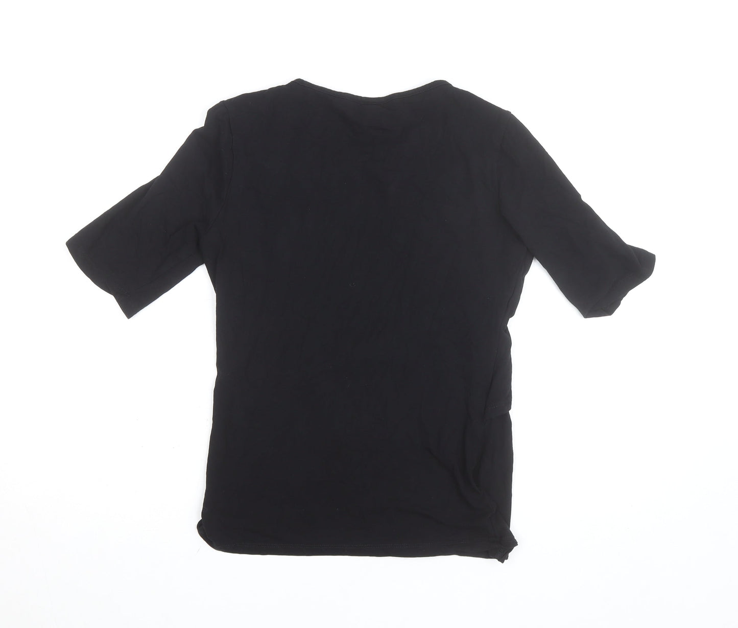 H&M Mama Women’s Black Maternity Stretch Basic T-Shirt Size S