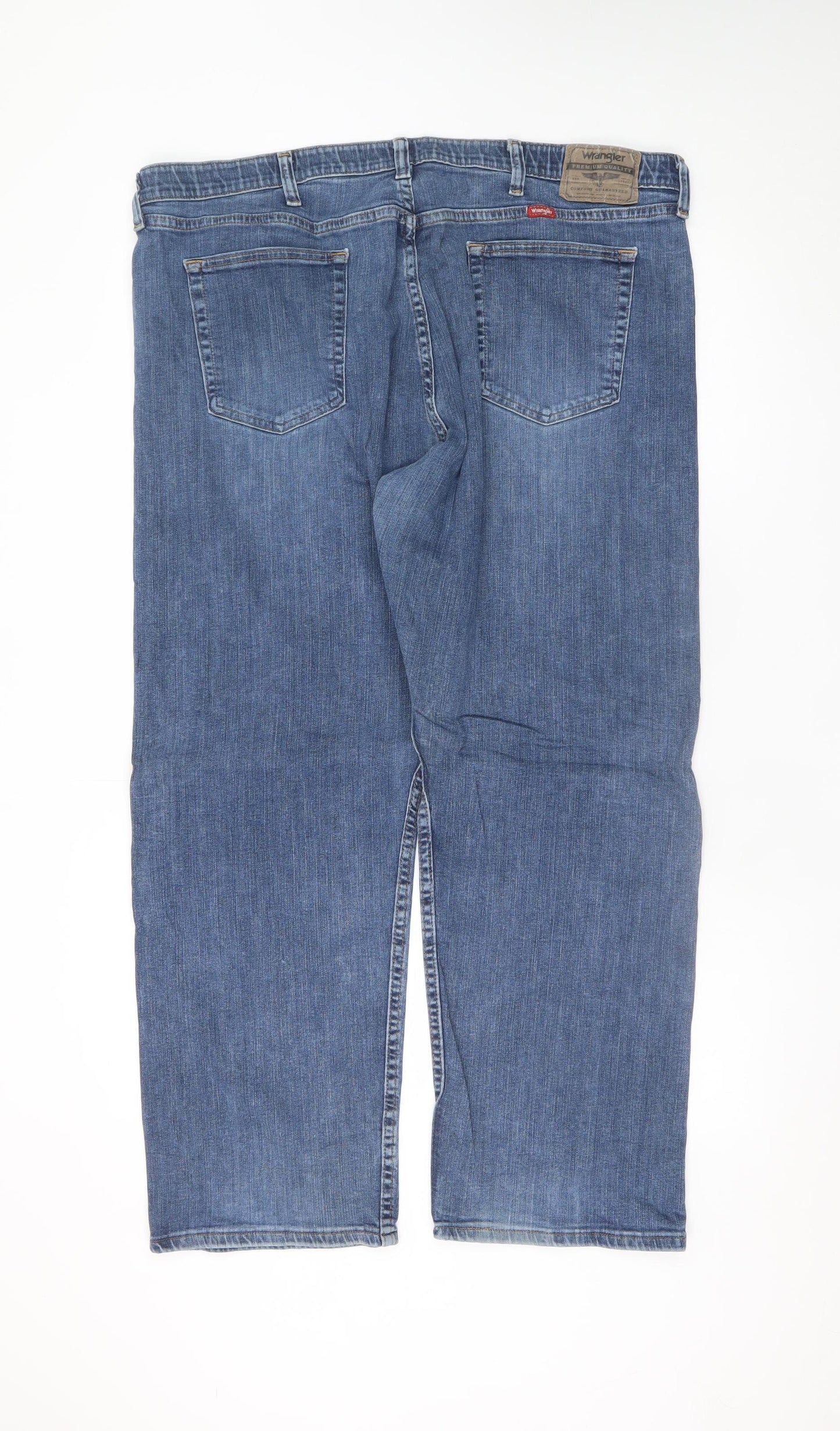Wrangler Men's Blue Relaxed Fit Straight Denim Jeans 40W 29L