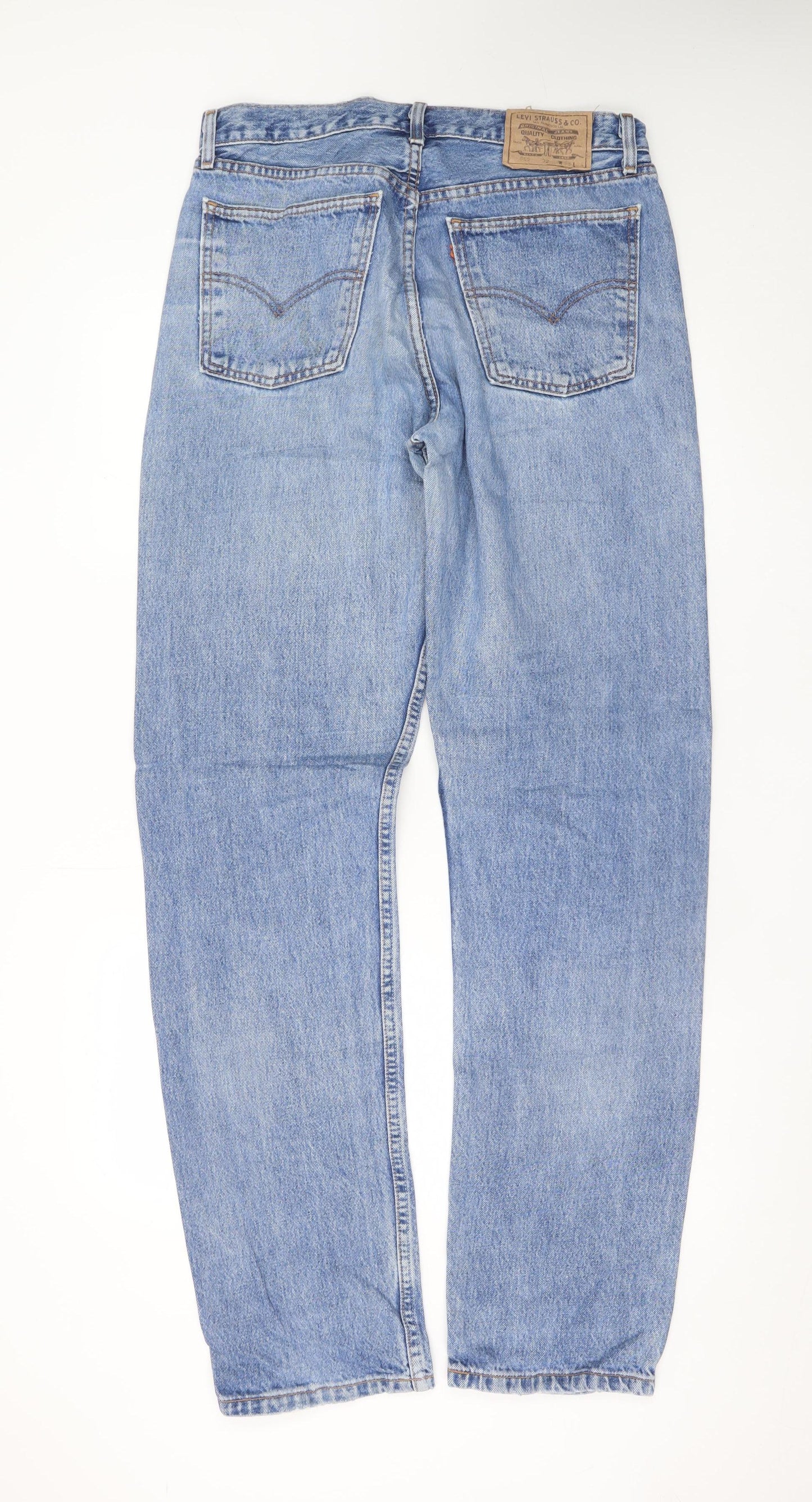 Levi's Men's Blue 501 Straight Fit Denim Jeans W36 L34