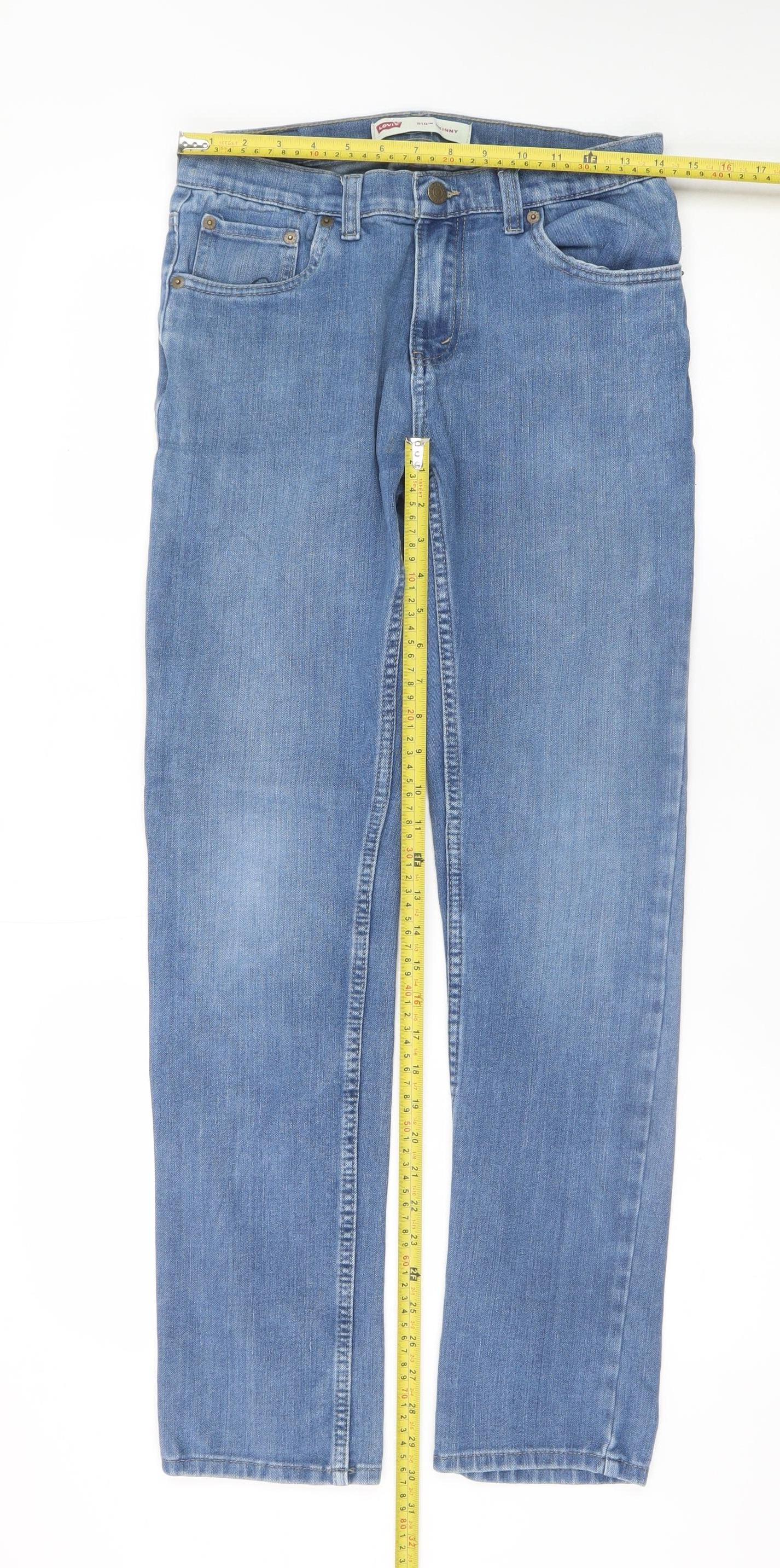 Levi's Women's Blue 510 Skinny Jeans Size 18 Regular Mid Rise