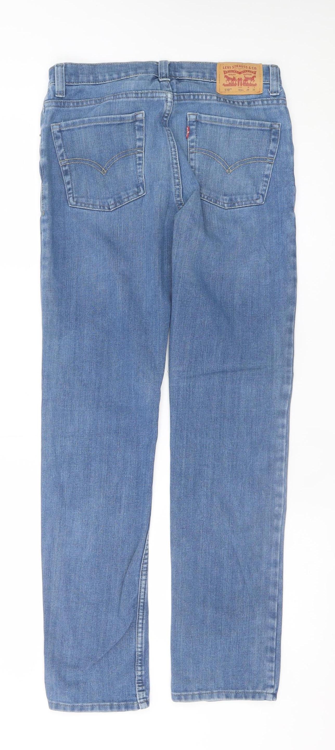 Levi's Women's Blue 510 Skinny Jeans Size 18 Regular Mid Rise