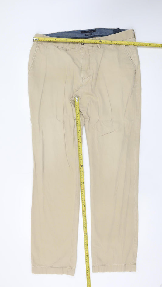 Tommy Hilfiger Men’s Beige Chino Trousers 36/34 Classic Fit