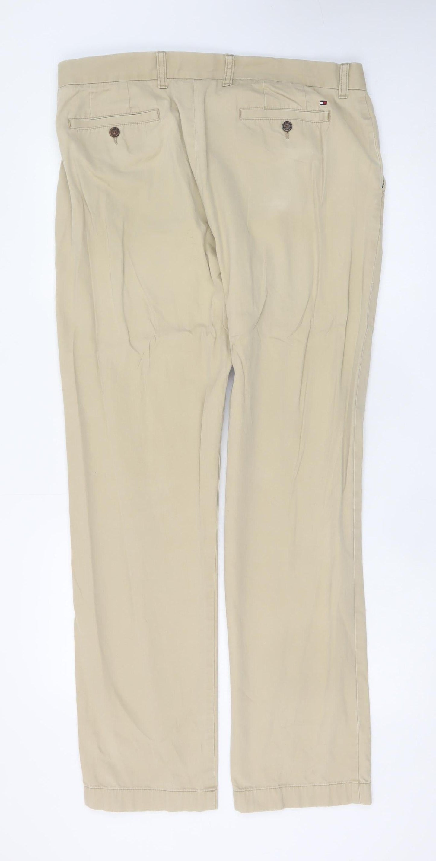Tommy Hilfiger Men’s Beige Chino Trousers 36/34 Classic Fit