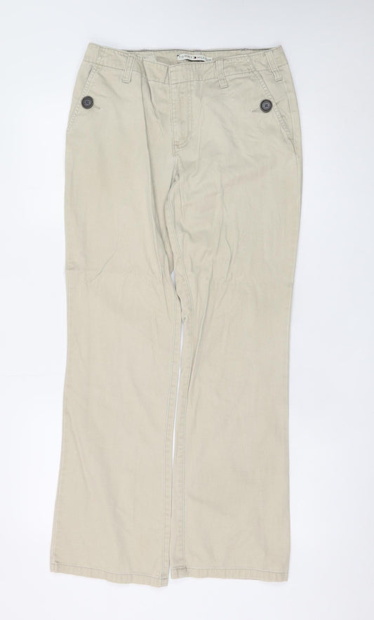 Tommy Hilfiger Men's Beige Chino Trousers Size M Regular Fit