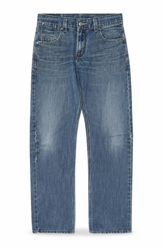 Levi's Men's Blue Straight Fit 30x32 Mid Rise Denim Jeans