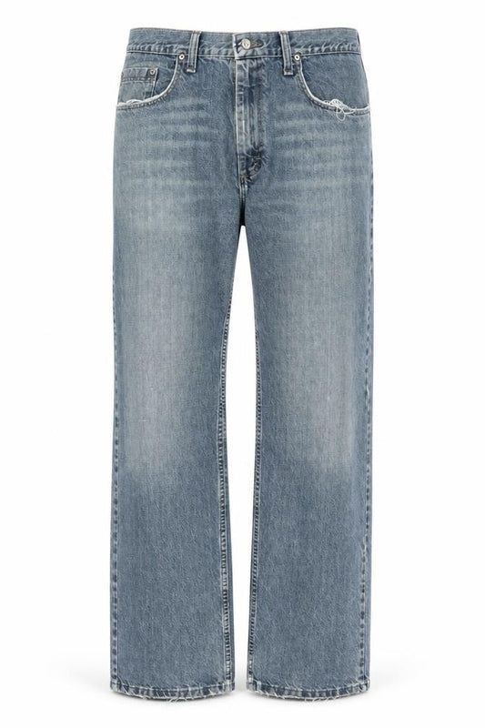Wrangler Originals Men's Blue Loose Straight 36x34 Denim Jeans