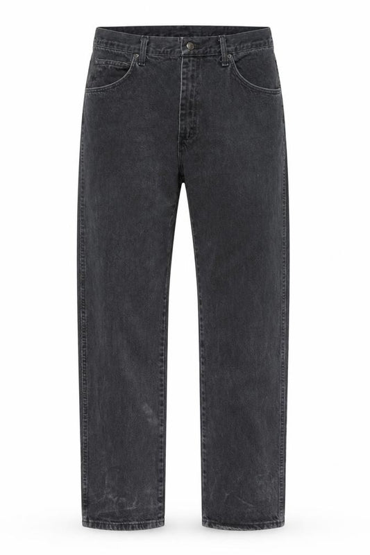 Wrangler Mens Black Regular Fit Straight Leg Jeans Size 36x34