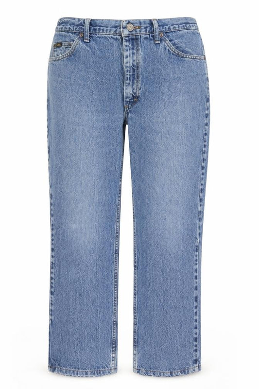 Lee Women Blue Regular Fit Straight Jeans Size 14 100% Cotton