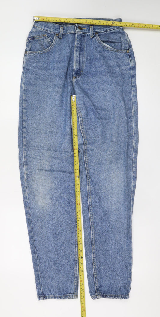 Lee Womens Blue High Rise Mom Jeans Size 11 Slim Vintage Denim
