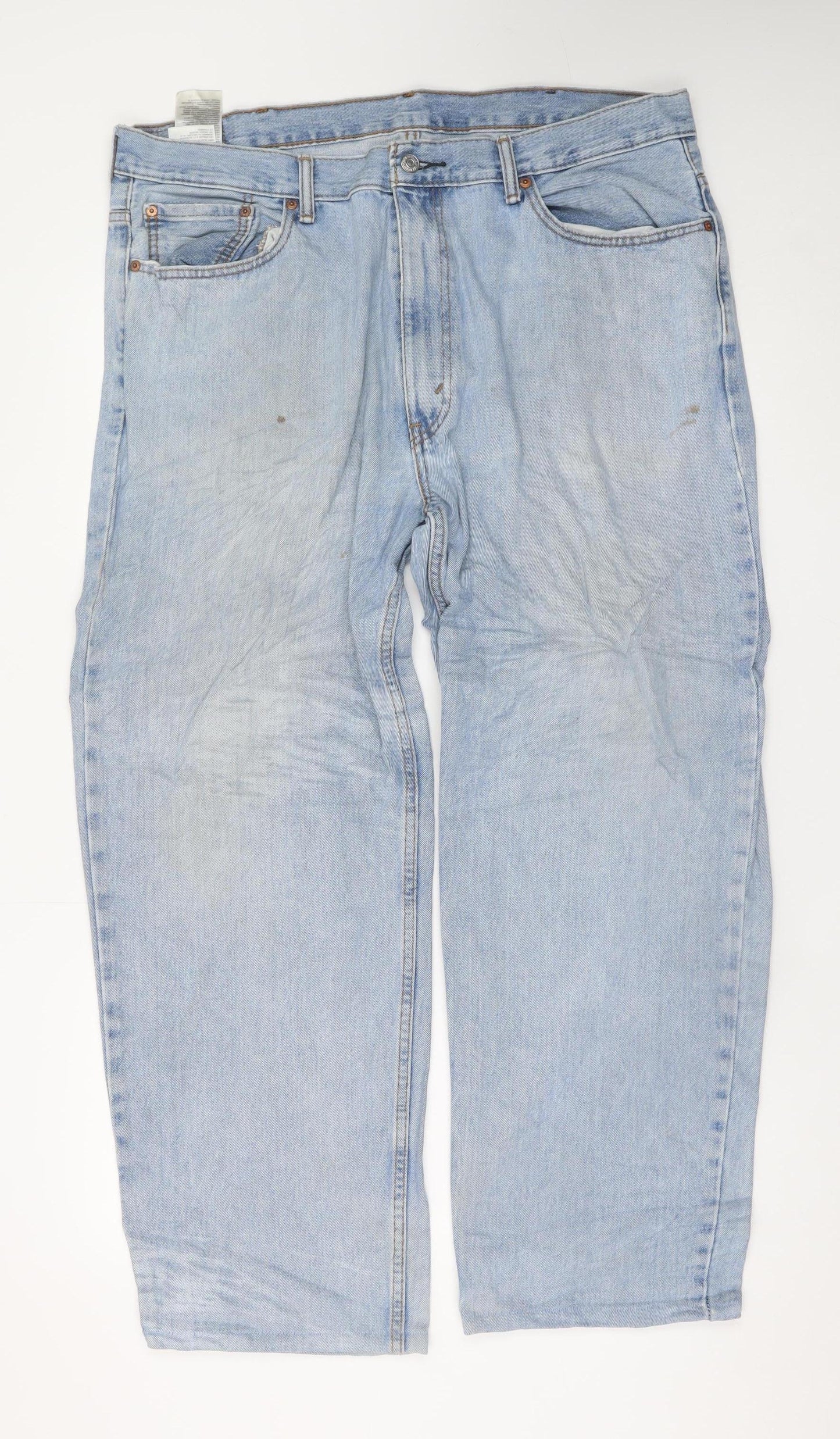 Levi's Women's Blue 16 Plus Straight Fit Mid Rise Jeans